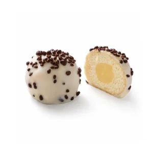 Popdots de stracciatella en formato individual de Valumé Catering