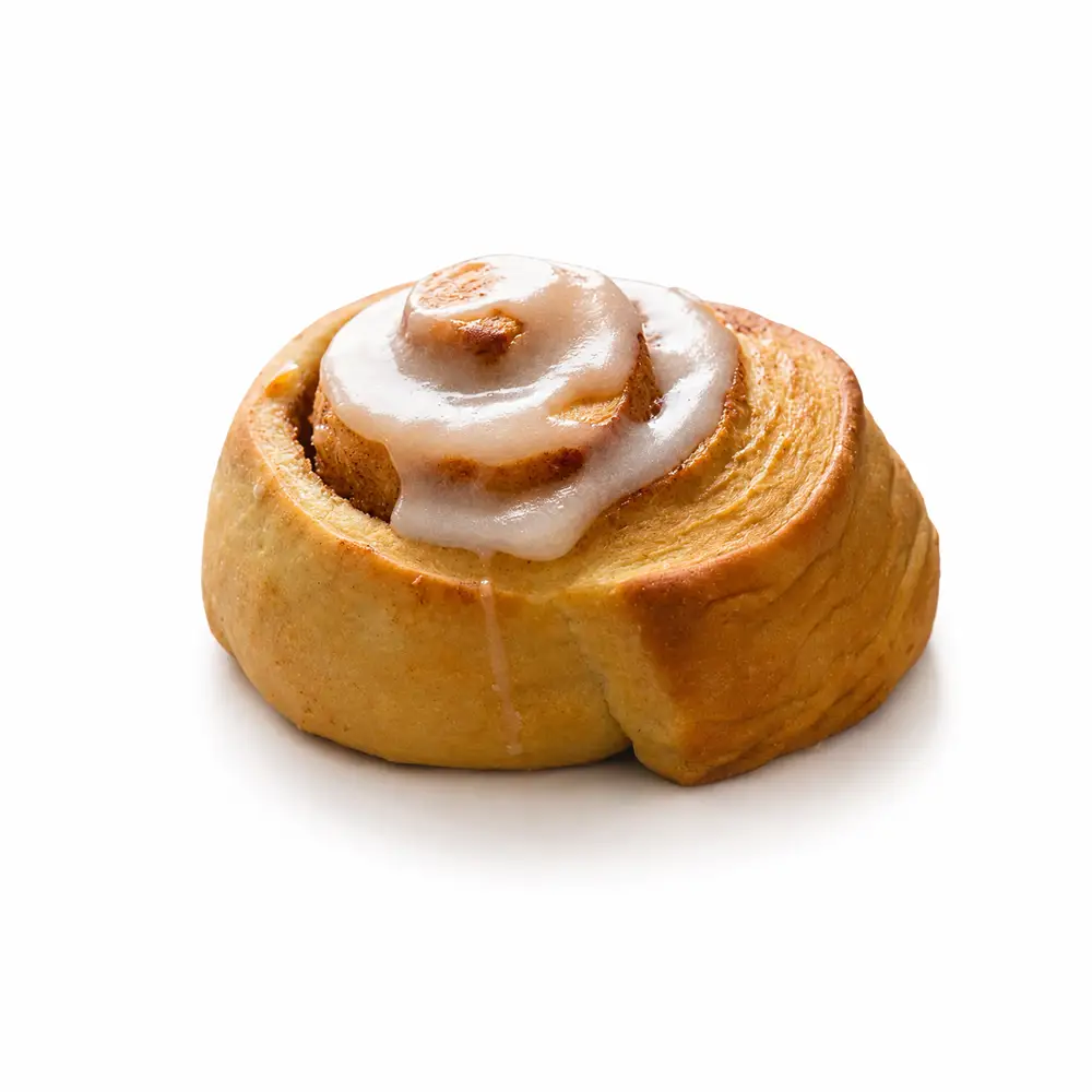 Mini Cinnamon Roll o rollo de canela artesanal con glaseado de Valumé Catering