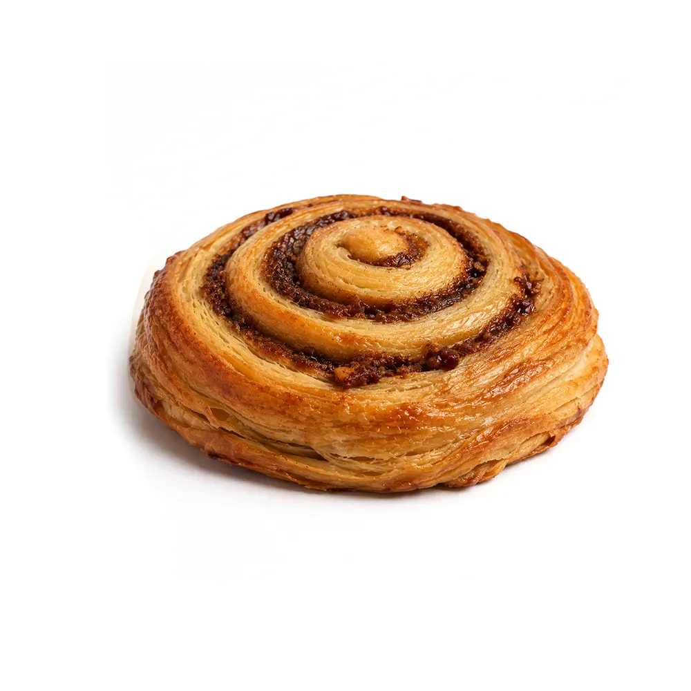 Mini tortale danesa de hojaldre con relleno de canela de Valumé Catering